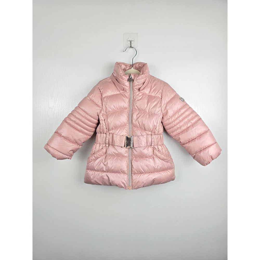 Michael Kors Girls Pink Belted Puffer Jacket 2T